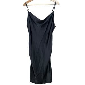 Tsher Women Long Black Adjustable Dress NWT Large